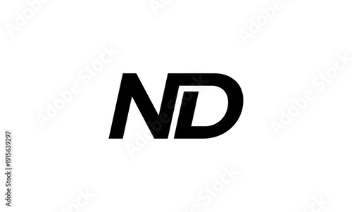 ND initial letter logo or ND monogram