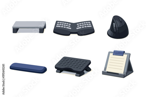 Ergonomic office accessories for a comfortable and productive workspace setup