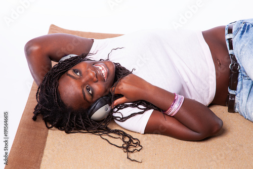 listening music on the floor
