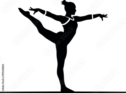 dancing girl silhouette