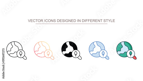 Environmental Impact vector design in modern and trendy style icon