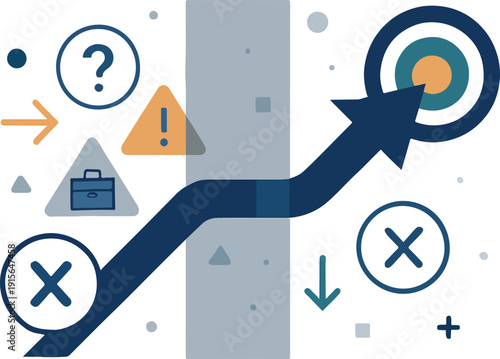 Corporate Clarity Concept Visual for Filtering Priorities and Goals