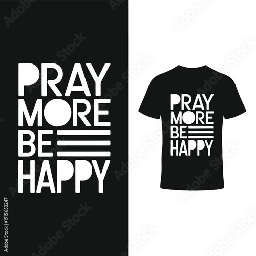 Black and white graphic design featuring text and a t shirt mockup