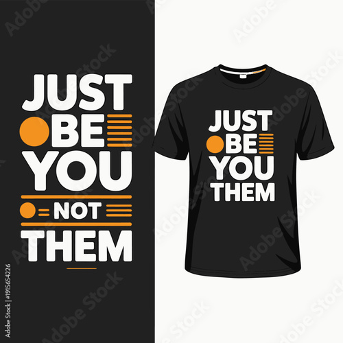 Motivational t shirt design featuring bold typography and circular accents