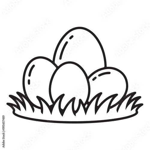 EASTER BOLD EASY COLORING PAGES, VECTORS, ILLUSTRATION, LINE ART, BLACK-WHITE, BOLORING BOOK, COLORING PAGES, 8.5X8.5 INCHES, PRINTABLE COLORING PAGES, BUNNY, EGG, CHICK, EASTER BACKGROUND
