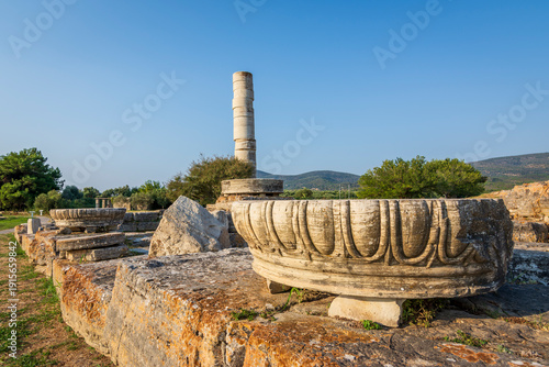 Принти на полотні The Heraion of Samos was a large sanctuary to the goddess Hera in samos Island o