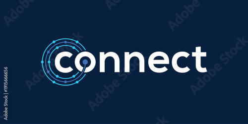 Fotografie word mark connect logo design inspiration