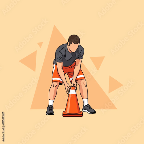 Athletic Training Cone Drill For Fitness And Sports Performance Motivation