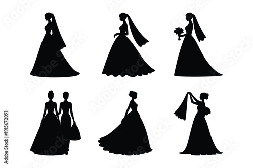 Wedding Dresses Silhouettes: Bride and Bridal Gown Styles