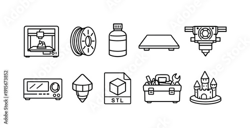 Education tools 3d icon set for learning and school supplies in a modern style
