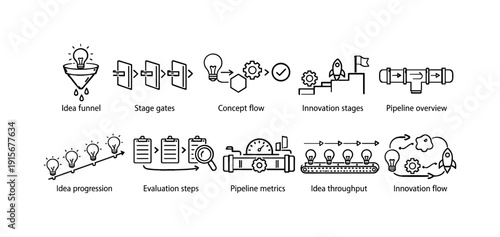 Nature, ecology line icon set. Environmental, sustainability outline icons collection