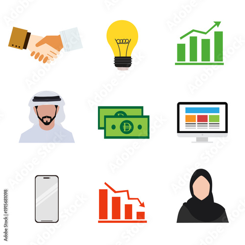 Business icon set - 02