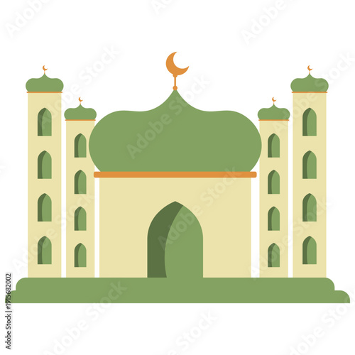 Illustration of a Mosque Building