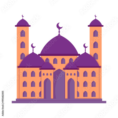 Illustration of a Mosque Building