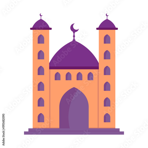 Illustration of a Mosque Building