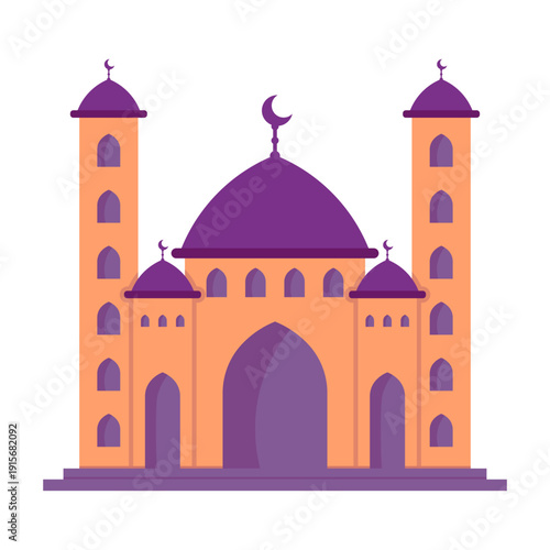 Illustration of a Mosque Building