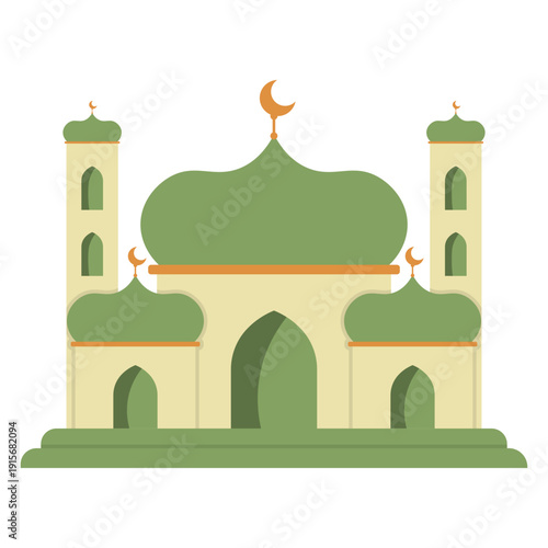 Illustration of a Mosque Building
