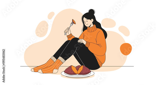 Cozy Evening With Baked Sweet Potato Delight