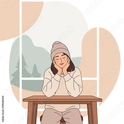 Cozy Winter Daydreams By The Window With Warm Thoughts