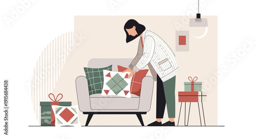 Cozy Winter Home Decor Arrangement