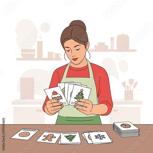 Creative Christmas Card Design Process For Holiday Greetings