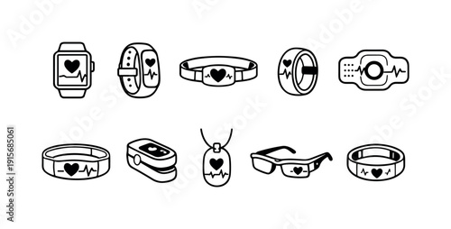 Technology, cybersecurity 3d icon set. Digital, network, security icons 3d collection