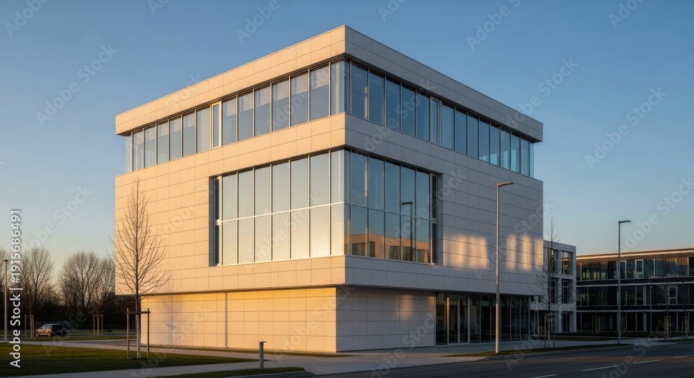 Fototapeta premium Modern Office Building Exterior Design.