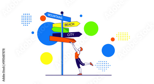 Decision Time At The Crossroads Of Adventure And City Life