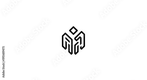 Free Download Modern Minimalist Logo Design Element on White Background. - GFXLoad