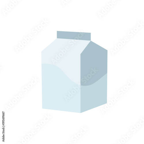 Milk and kefir packs isolated on white background, dairy product vector illustration