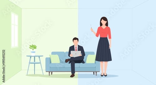 Dynamic Office Collaboration And Remote Work Balance Representation