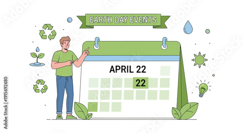 Earth Day Events Calendar Appointment Celebration