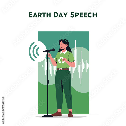 Environmental Activist Delivers Inspiring Earth Day Speech