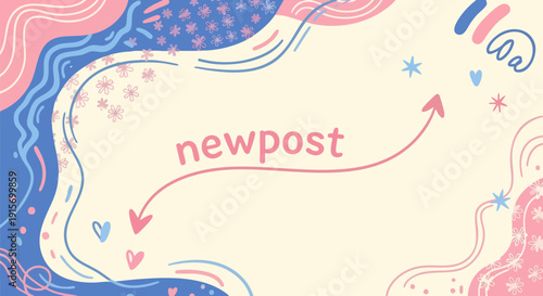 Vector illustration of a soft pastel cream background