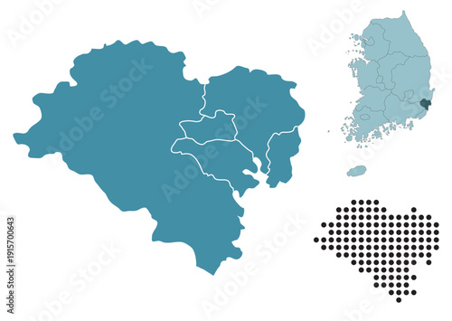 Set maps of Ulsan city