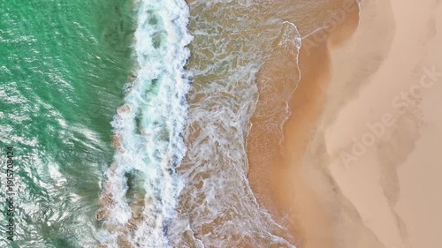 Aerial view of Santa Monica Beach in Boa Vista Cape Verde - Cabo Verde