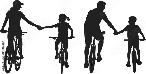 Children play silhouette icon set, outdoor activity illustration, vector graphic, fun symbol, flat vector