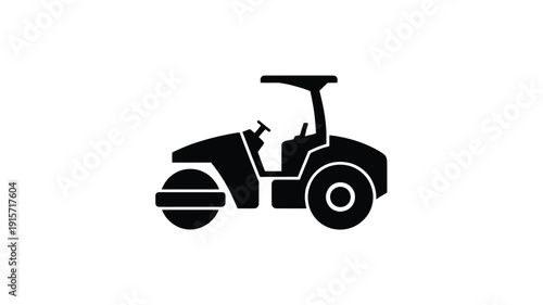 Modern road roller machine for construction and paving projects