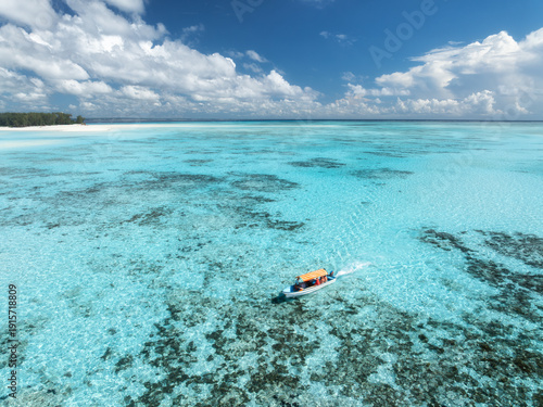 Aerial view of a tourist bo...