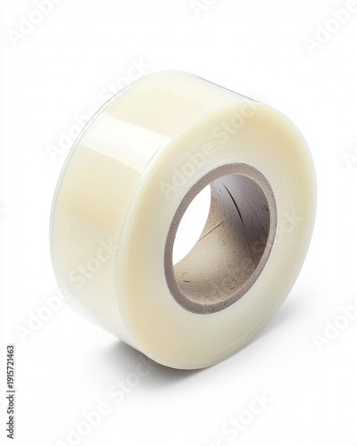 Wallpaper Mural Clear tape roll on a white background for packaging and sealing tasks at home or office Torontodigital.ca