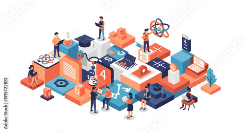 A professional woman focused on her laptop while sitting on stairs, ideal for themes of career growth and productivity.