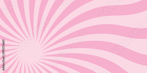 Ray twist light. Black color strips wavy isolated on white background. Radial waves line. Pattern curved. Comic spinning. Effect curves rays. Abstract stripe. Twisted design. Vector illustration