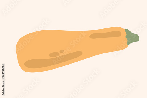 Art & Illustration Flat Vector Carrot and Zucchini Illustration Fresh Organic Vegetables Design