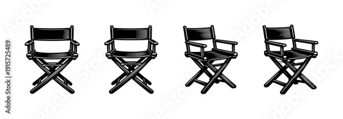 Chairs icons set
