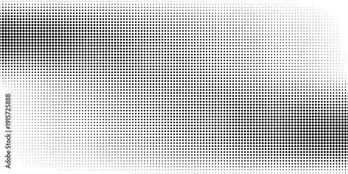 Abstract wave pattern formed by dissolving black and gray squares on a white background