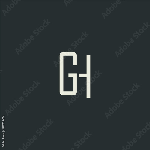 HH Monogram Logo Design With Modern Typography For Brand Identity And Corporate Use