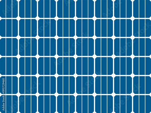 Solar panel background with blue photovoltaic grid pattern. Clean renewable energy technology concept.