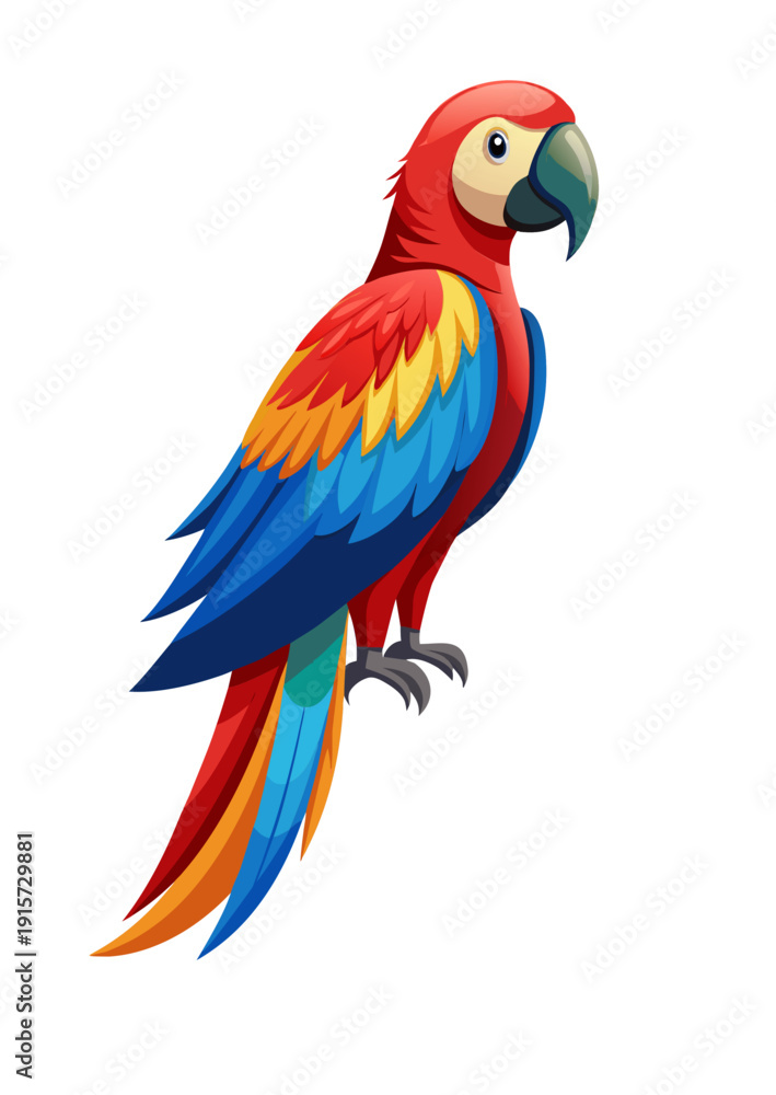 Fototapeta premium blue and yellow macaw