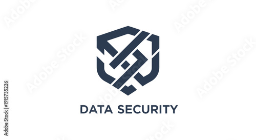 Data Security Logo Design Concept.