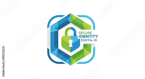 Digital Security Identity Logo Design Concept.